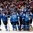 MINSK, BELARUS - MAY 24: Team Finland congratulates Pekka Rinne #35 after a 3-0 shutout win over Team Czech Republic during semifinal round action at the 2014 IIHF Ice Hockey World Championship. (Photo by Richard Wolowicz/HHOF-IIHF Images)


